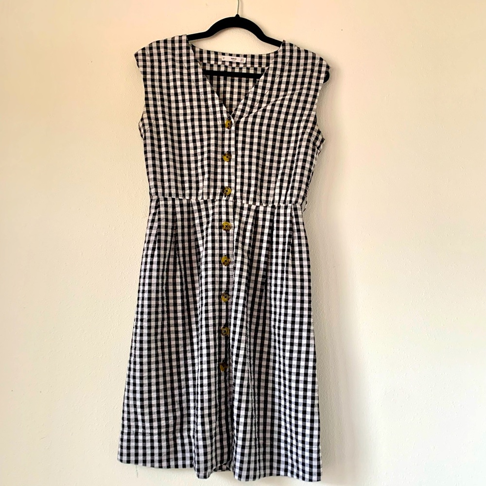 Mango gingham dress